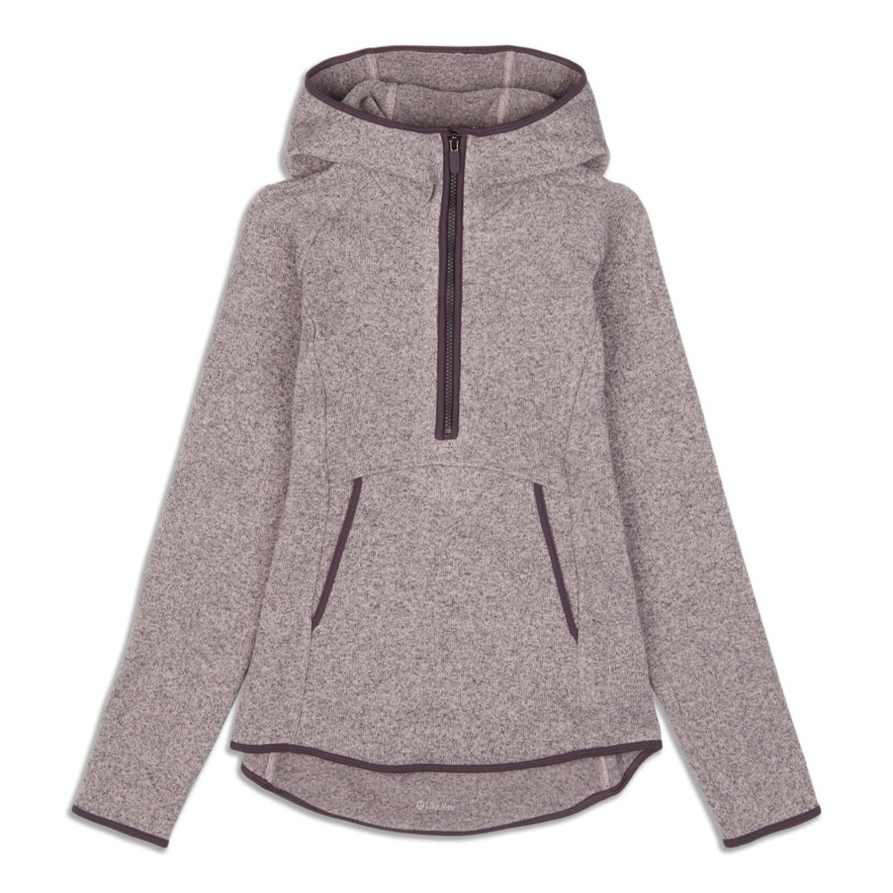 Lululemon Fleece & Thank You Pullover Heathered Smoky Blush Purple Size S/M